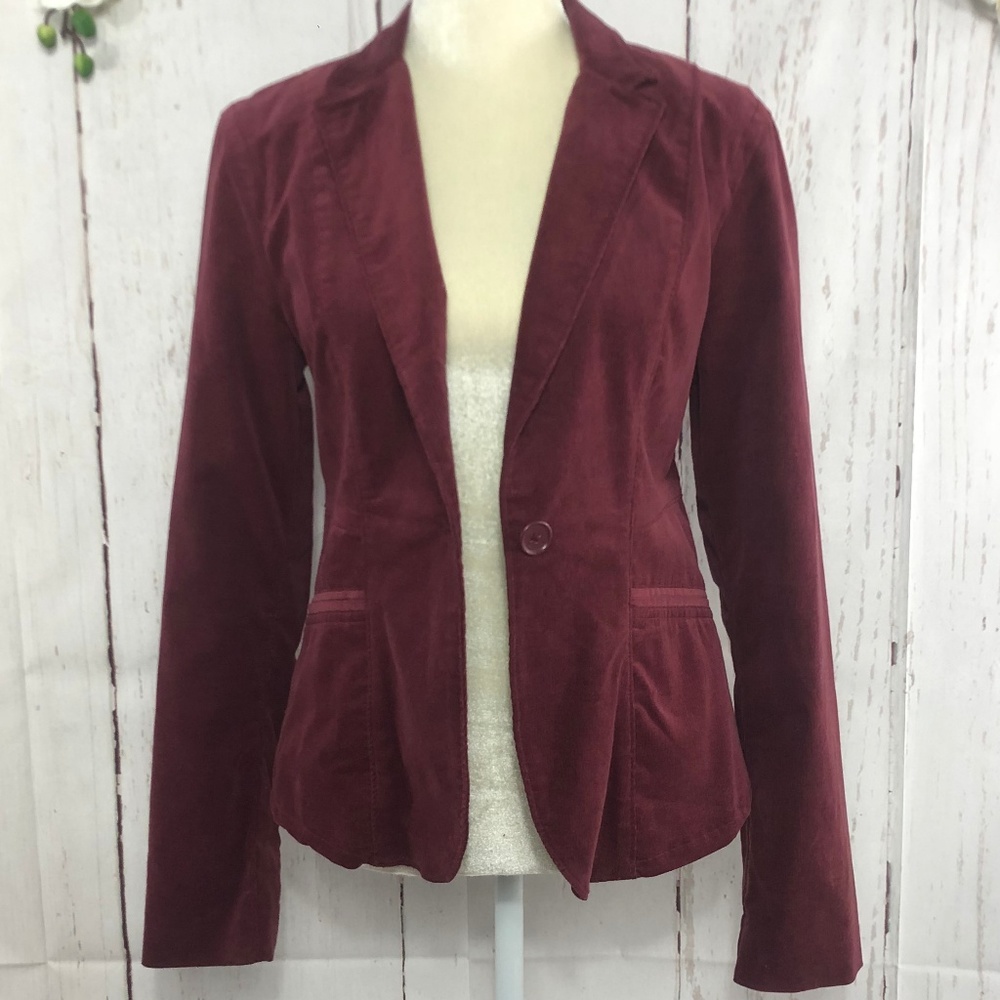 CALVIN KLEIN JEANS SUEDE WINE JACKET SIZE M